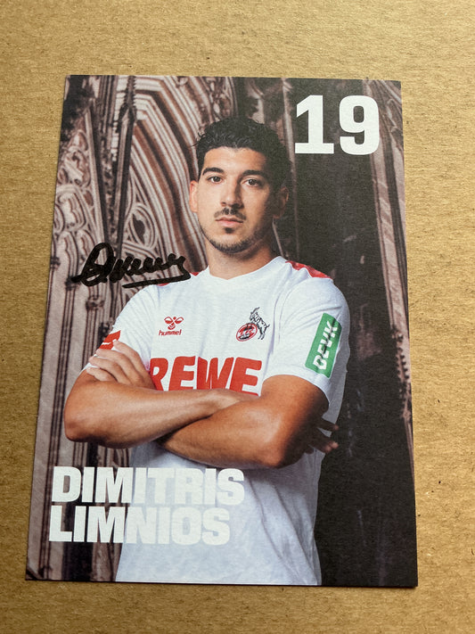 Dimitris Lmnios, Greece 🇬🇷 1.FC Köln 2023/24 hand signed