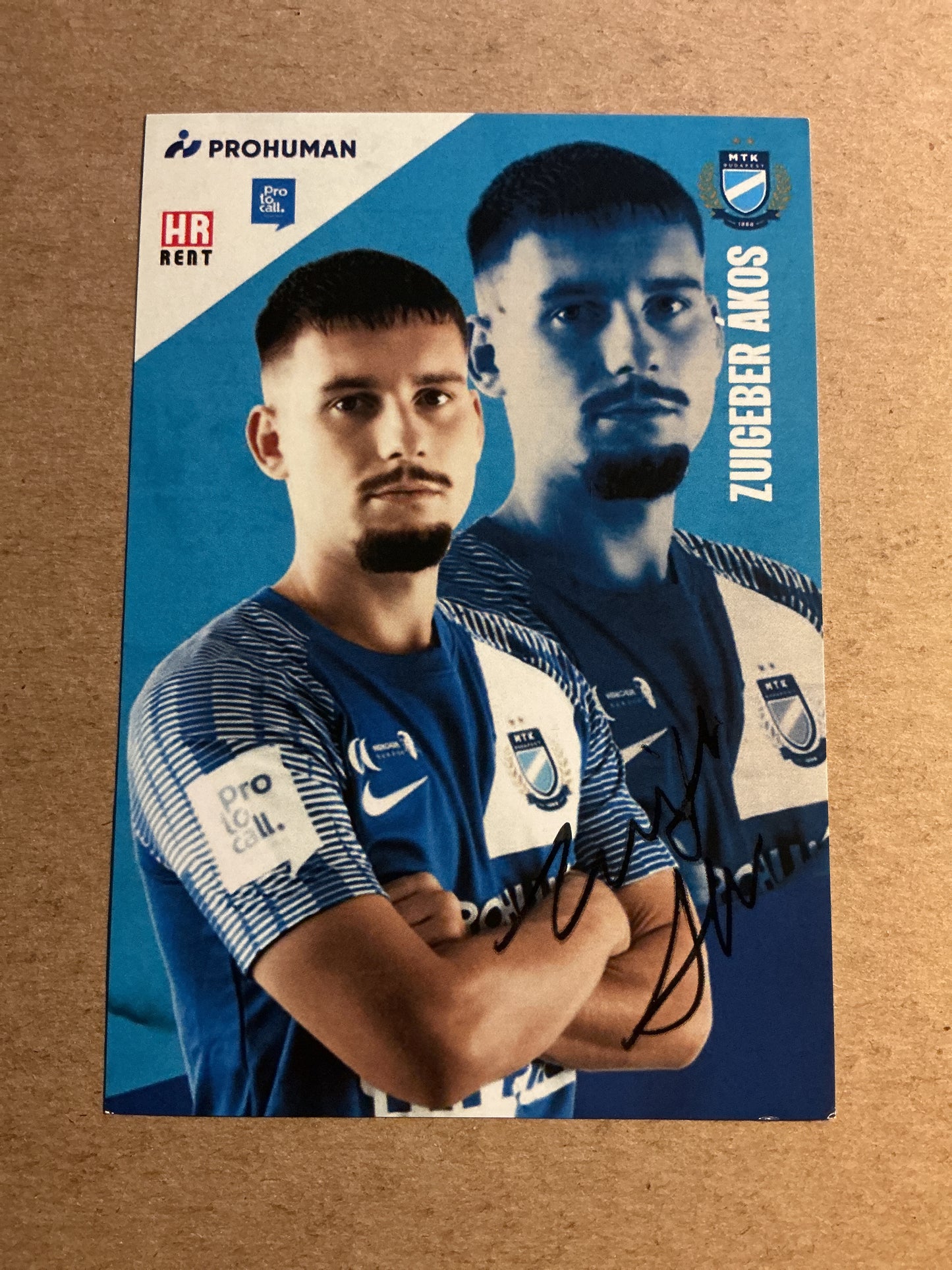 Ákos Zuigeber, Hungary 🇭🇺 MTK Budapest 2022/23 hand signed