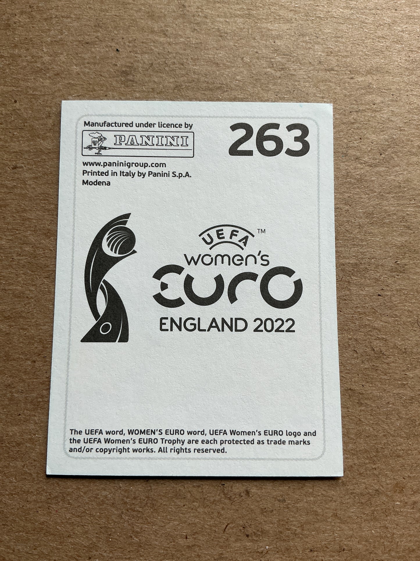 Gaelle Thalmann, Switzerland 🇨🇭 UEFA Women’s Euro Cup 2022 Panini hand signed