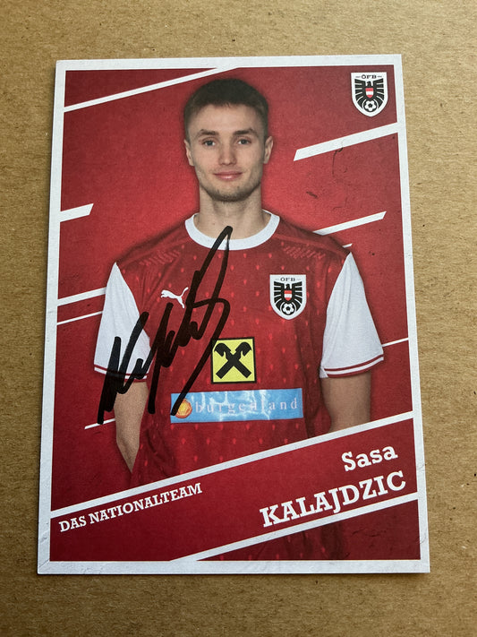 Sasa Kalajdzic, Austria 🇦🇹 2021 hand signed