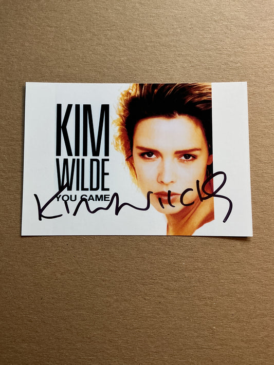 Kim Wilde, England 🏴󠁧󠁢󠁥󠁮󠁧󠁿 Singer hand signed