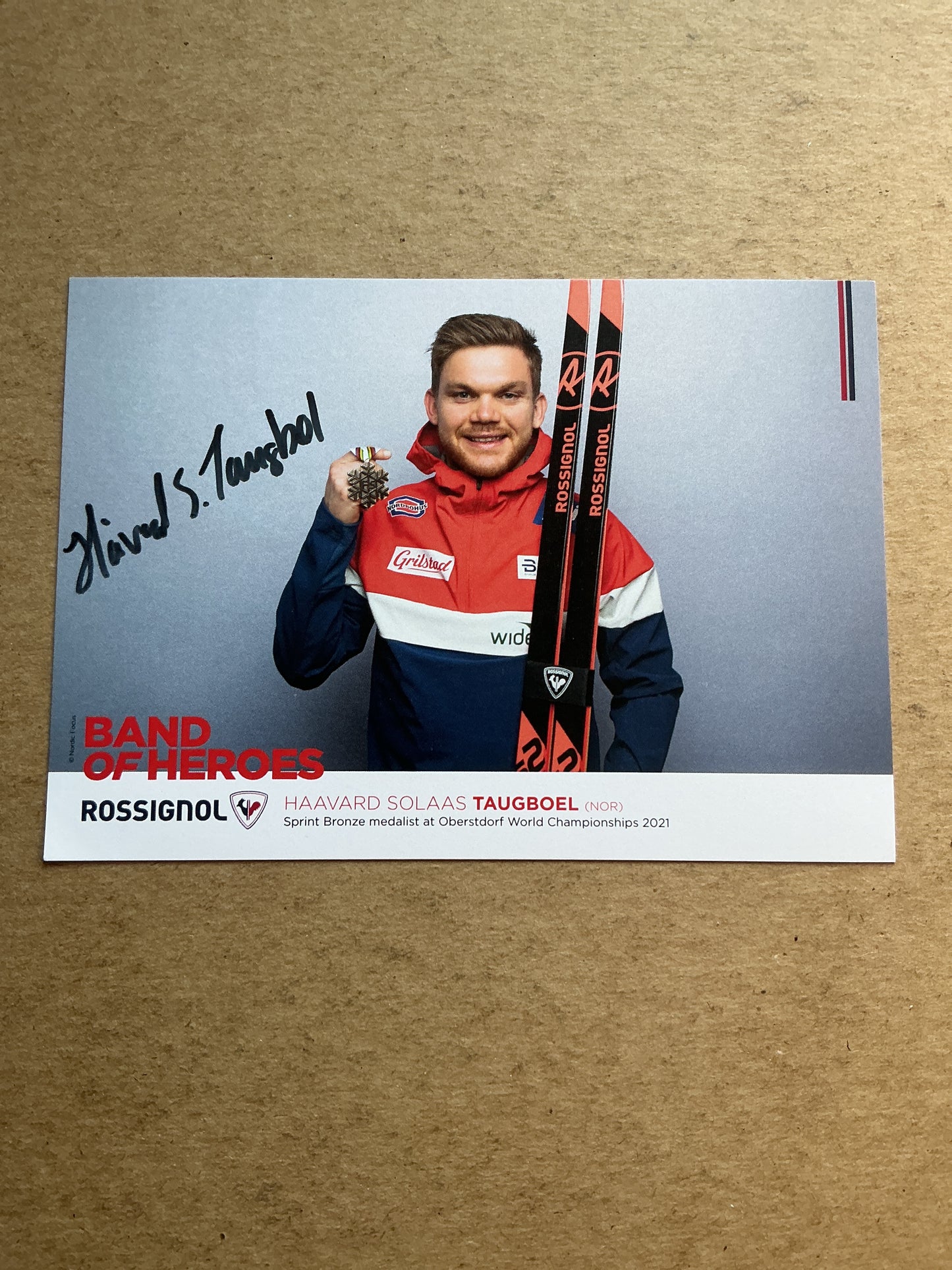 Håvard Solås Taugbøl, Norway 🇳🇴 Cross Country Winter 2022/23 hand signed