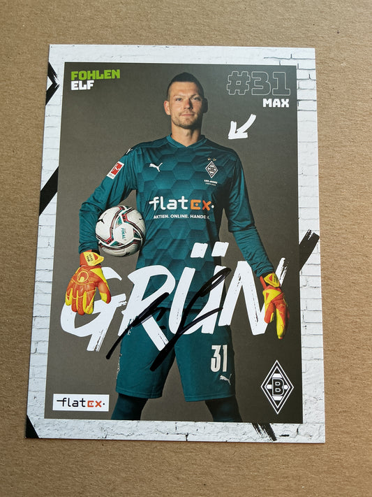 Max Grün, Germany 🇩🇪 Borussia Mönchengladbach 2020/21 hand signed