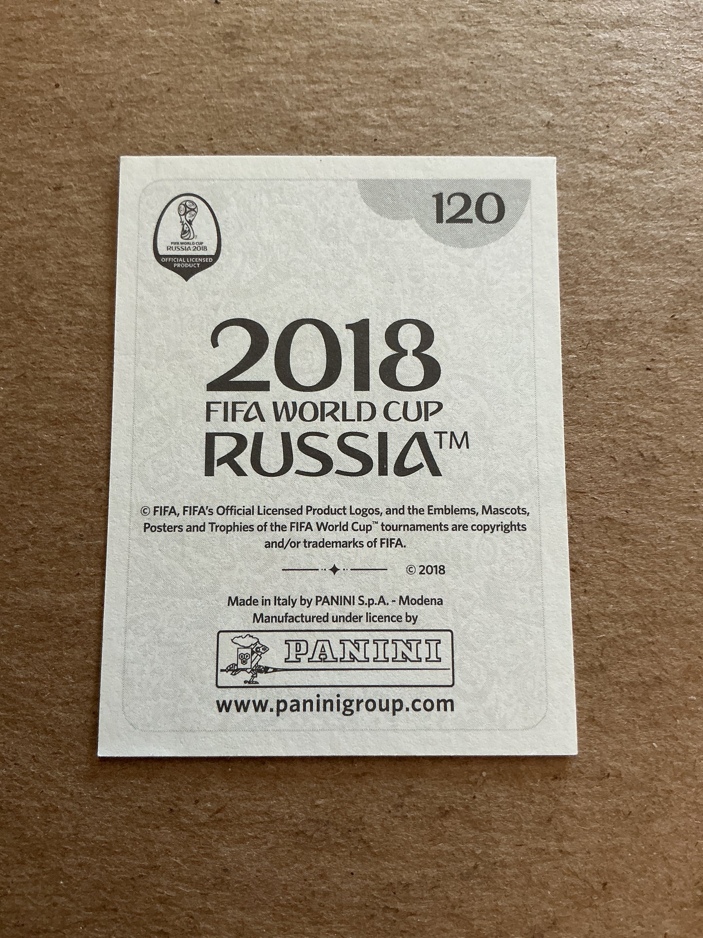 Raphael Guerreiro, Portugal 🇵🇹 FIFA World Cup 2018 Panini hand signed
