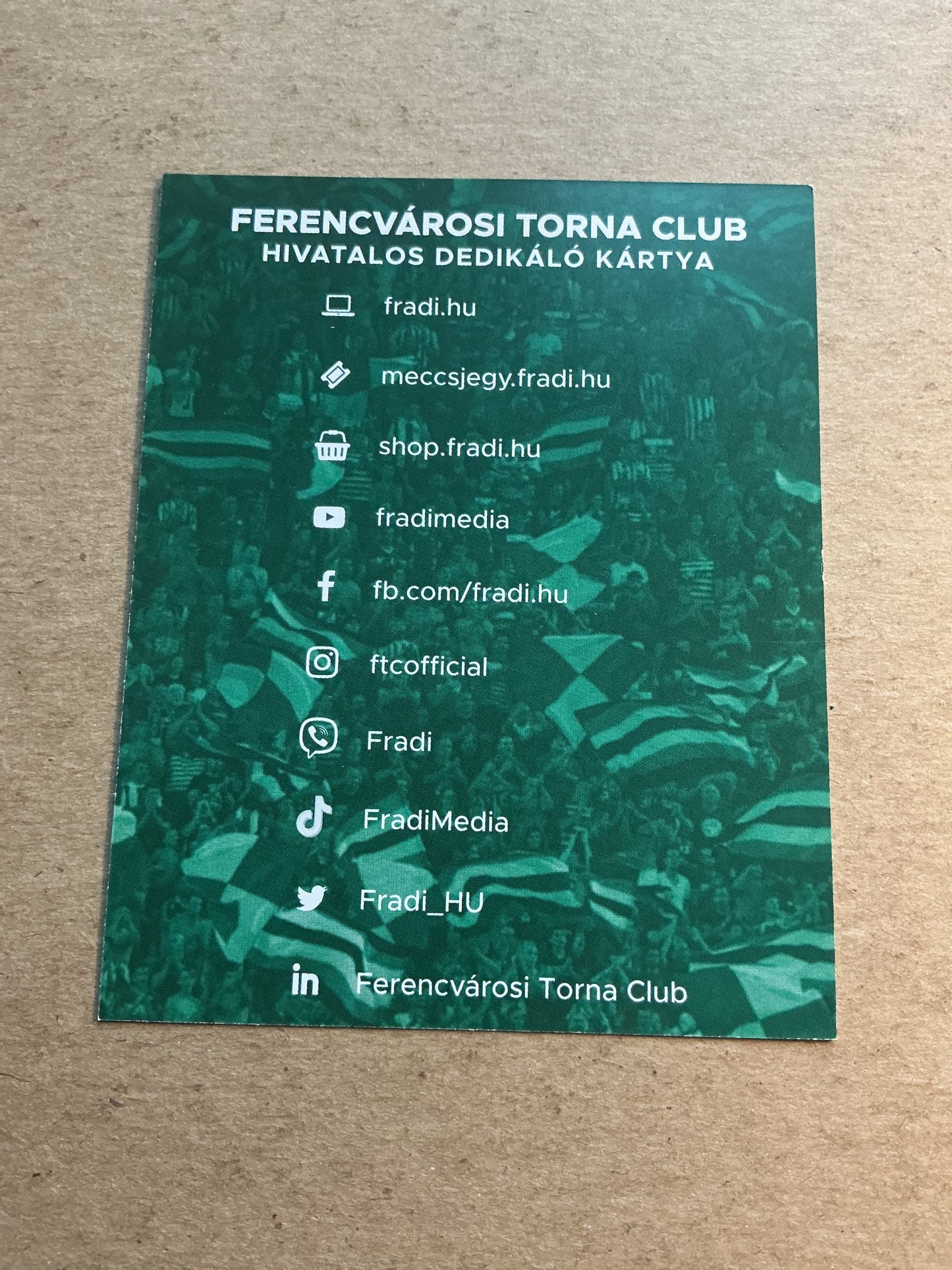 Dénes Dibusz, Hungary 🇭🇺 Ferencvaros TC 2021/22 hand signed