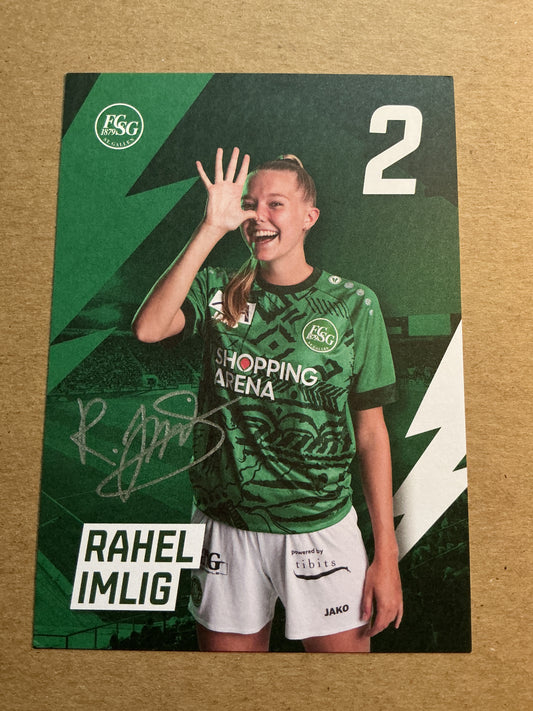 Rahel Imlig, Switzerland 🇨🇭 FC St. Gallen 2022/23 hand signed