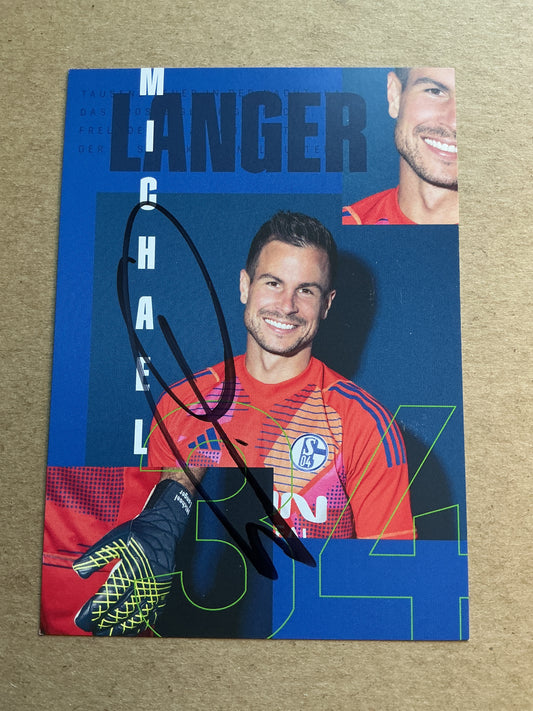 Michael Langer, Germany 🇩🇪 FC Schalke 04 2024/25 hand signed