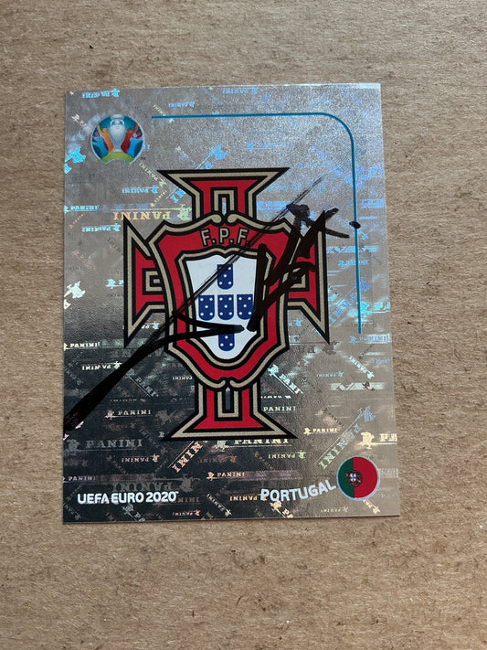 Fernando Santos, Portugal 🇵🇹 UEFA Euro 2020 Panini hand signed
