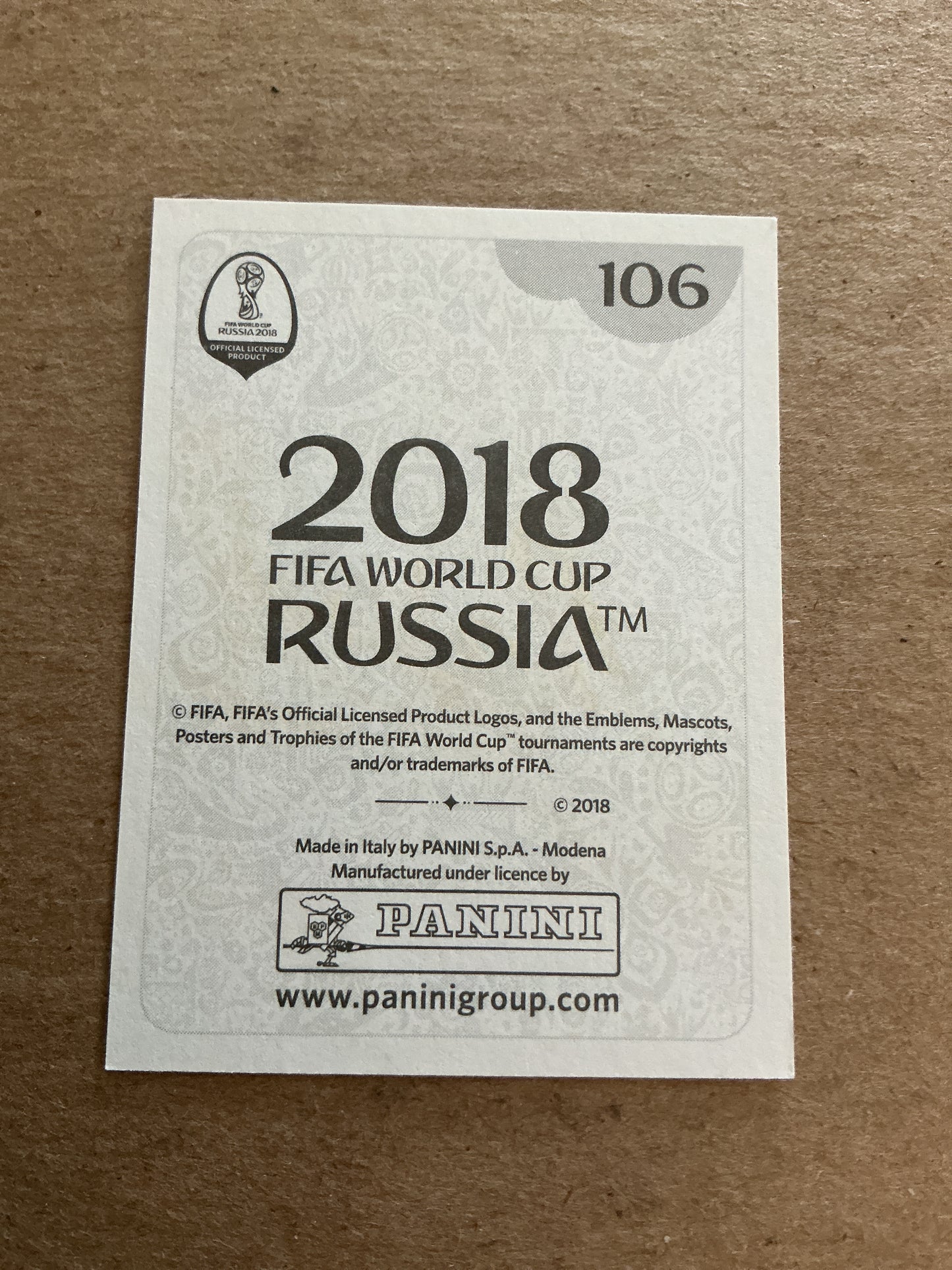 Cristian Rodriguez, Uruguay 🇺🇾 FIFA World Cup 2018 Panini hand signed