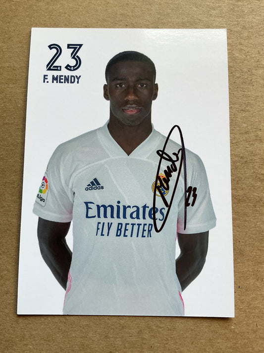 Ferland Mendy, France 🇫🇷 Real Madrid 2020/21 hand signed