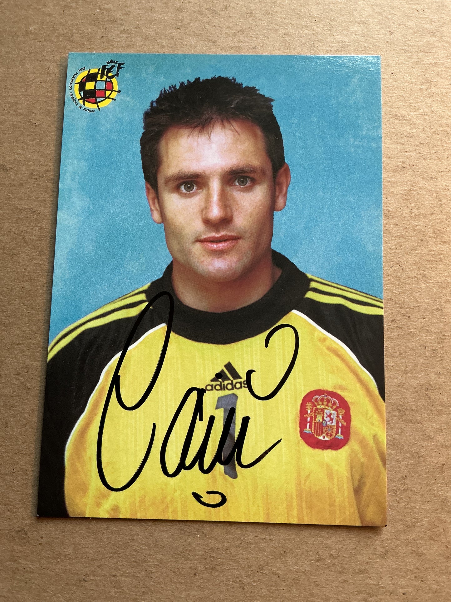 Santiago Cañizares, Spain 🇪🇸 UEFA Euro Cup 2000 hand signed