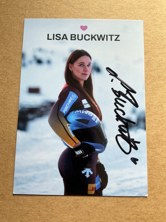 Lisa Buckwitz, Germany 🇩🇪 Bobsledd Winter Sports 2024/25 hand signed