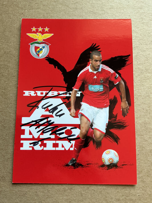 Ruben Amorim, Portugal 🇵🇹 SL Benfica 2009/10 hand signed