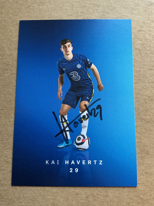 Kai Havertz, Germany 🇩🇪 Chelsea FC 2021/22 hand signed