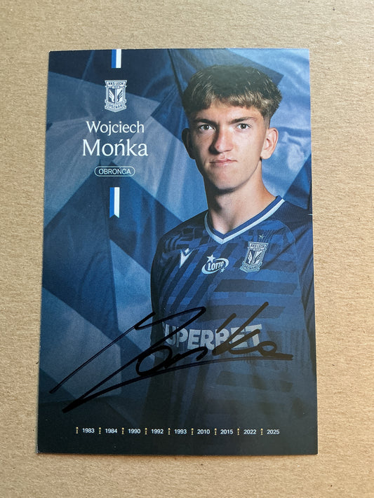 Wojciech Mońka, Poland 🇵🇱 Lech Poznán 2025/26 hand signed