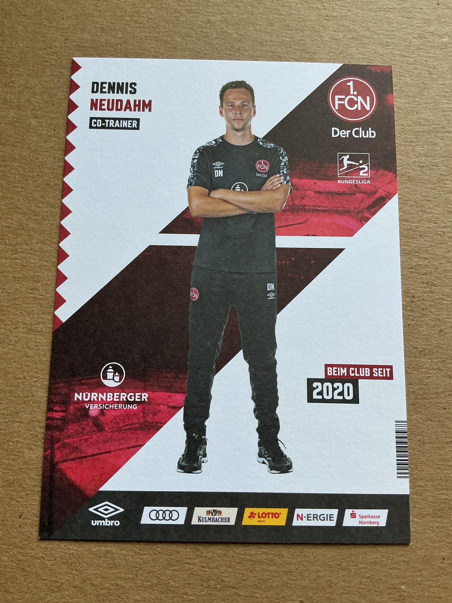 Dennis Neudahm, Germany 🇩🇪 1.FC Nürnberg 2020/21 hand signed