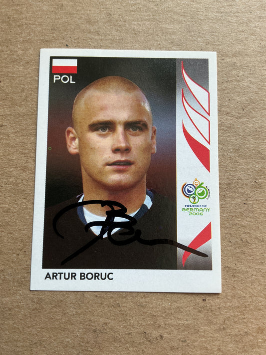Artur Boruc, Poland 🇵🇱 FIFA World Cup 2006 Panini hand signed