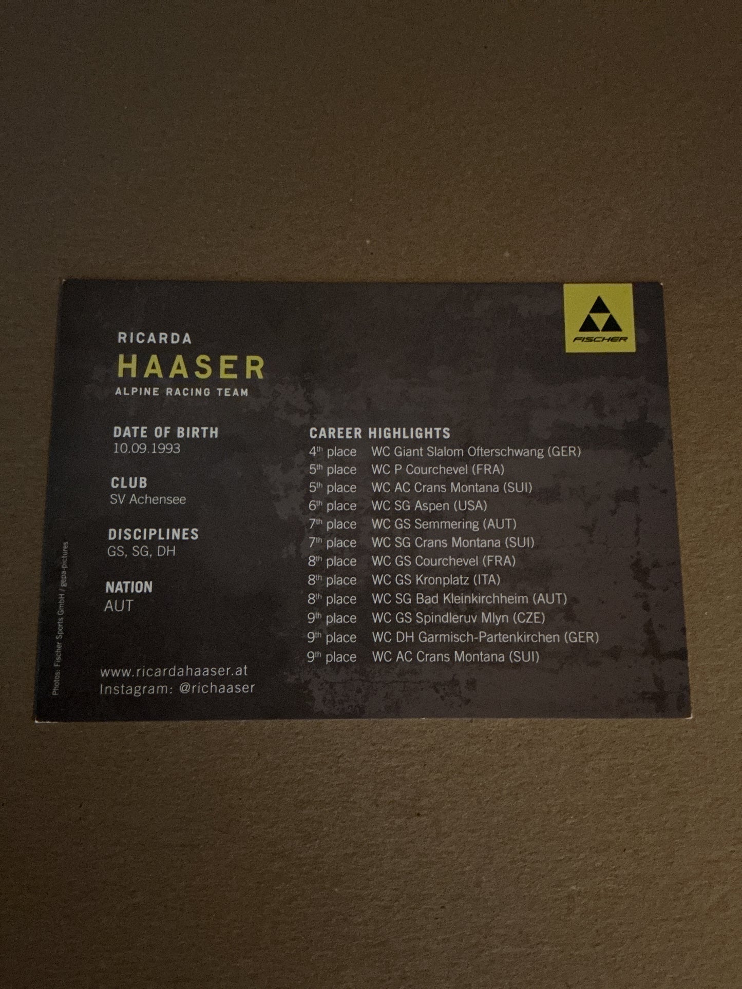 Ricarda Haaser, Austria 🇦🇹 Alpine 2023/24 hand signed