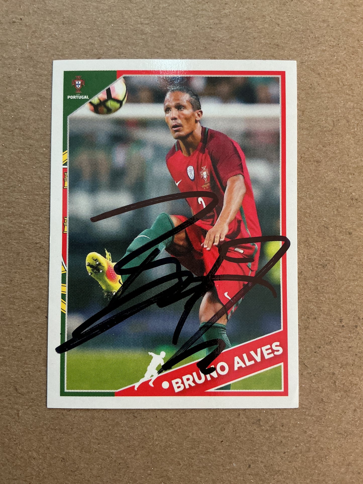 Bruno Alves, Portugal 🇵🇹 UEFA Euro 2016 Panini hand signed