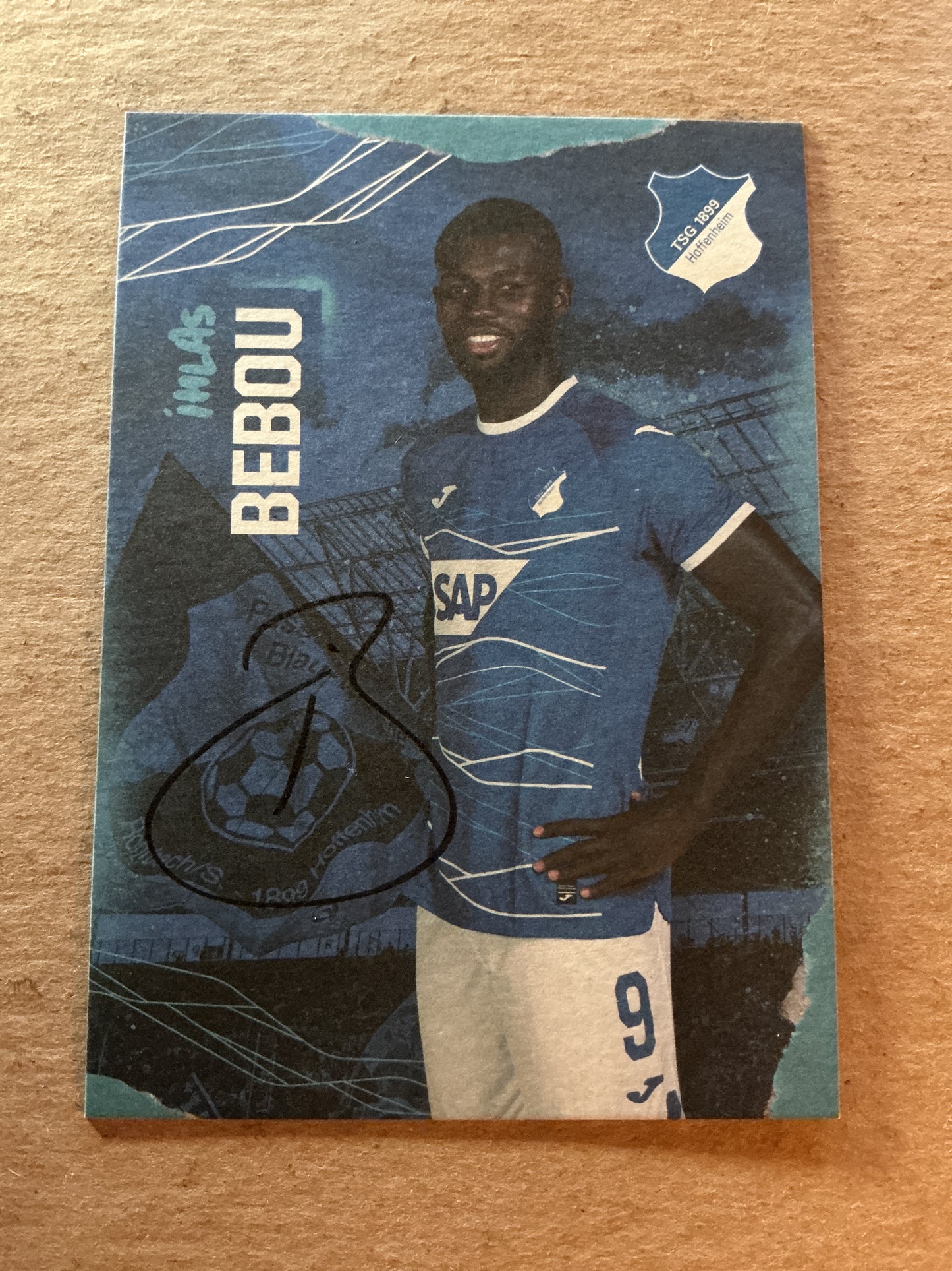 Ihlas Bebou, Togo 🇹🇬 TSG 1899 Hoffenheim 2022/23 hand signed