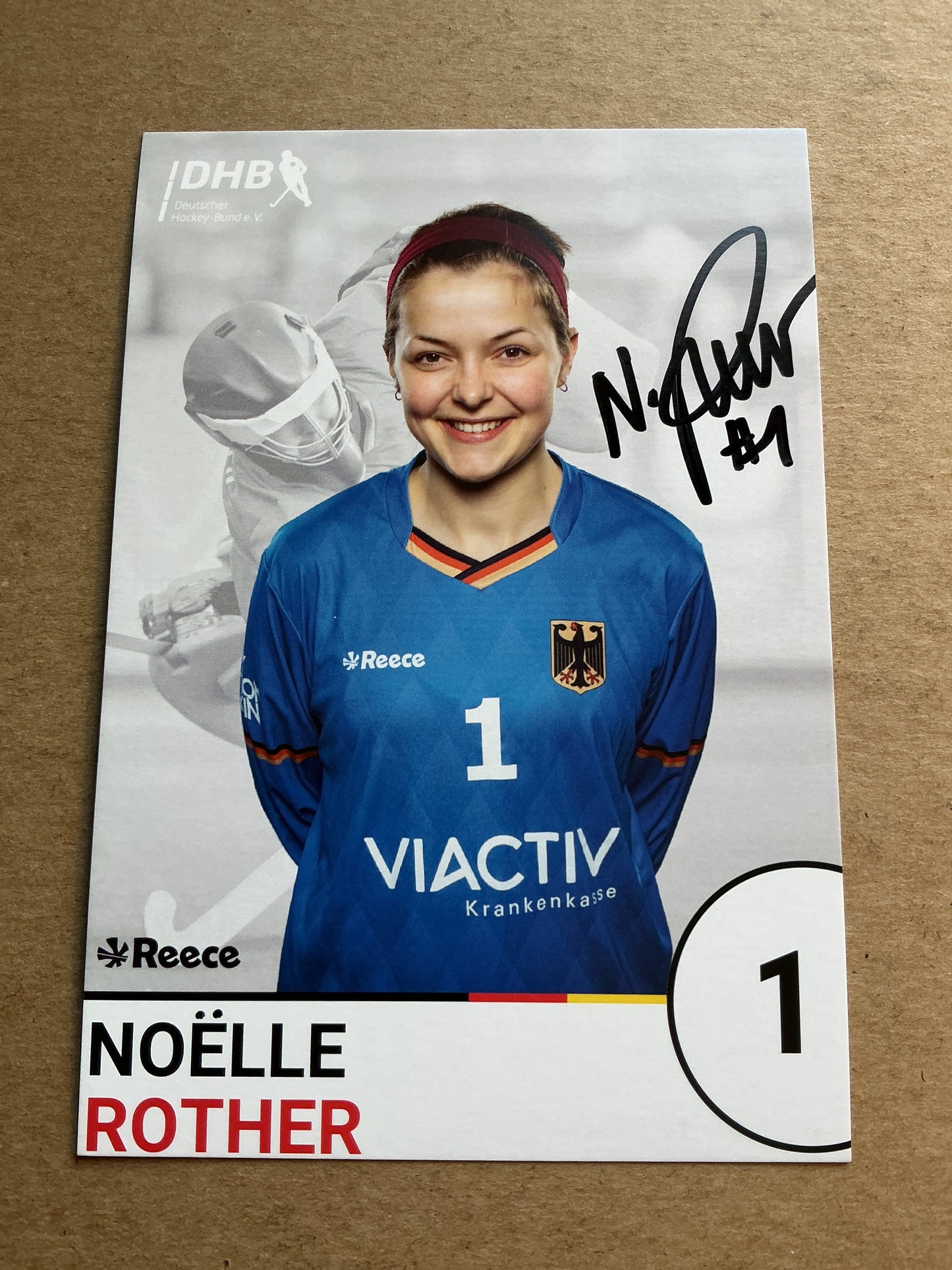 Noelle Rother, Germany 🇩🇪 Field Hockey Summer Olympics 2024 hand signed