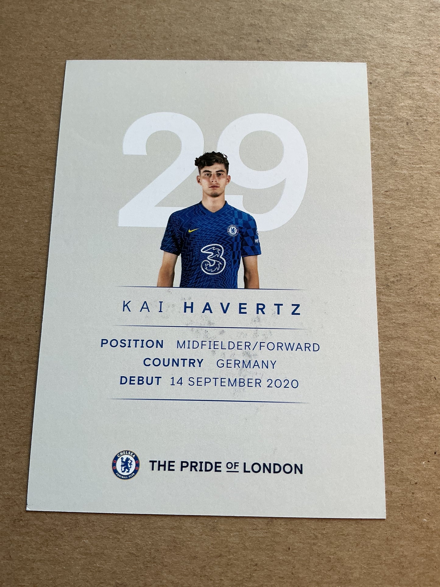 Kai Havertz, Germany 🇩🇪 Chelsea FC 2021/22 hand signed