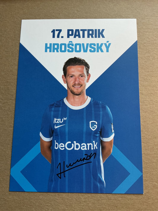 Patrik Hrosovsky, Slovakia 🇸🇰 KRC Genk 2022/23 hand signed