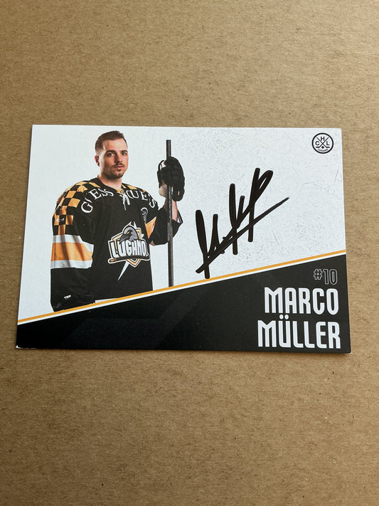 Marco Müller, Switzerland 🇨🇭 HC Lugano 2024/25 hand signed