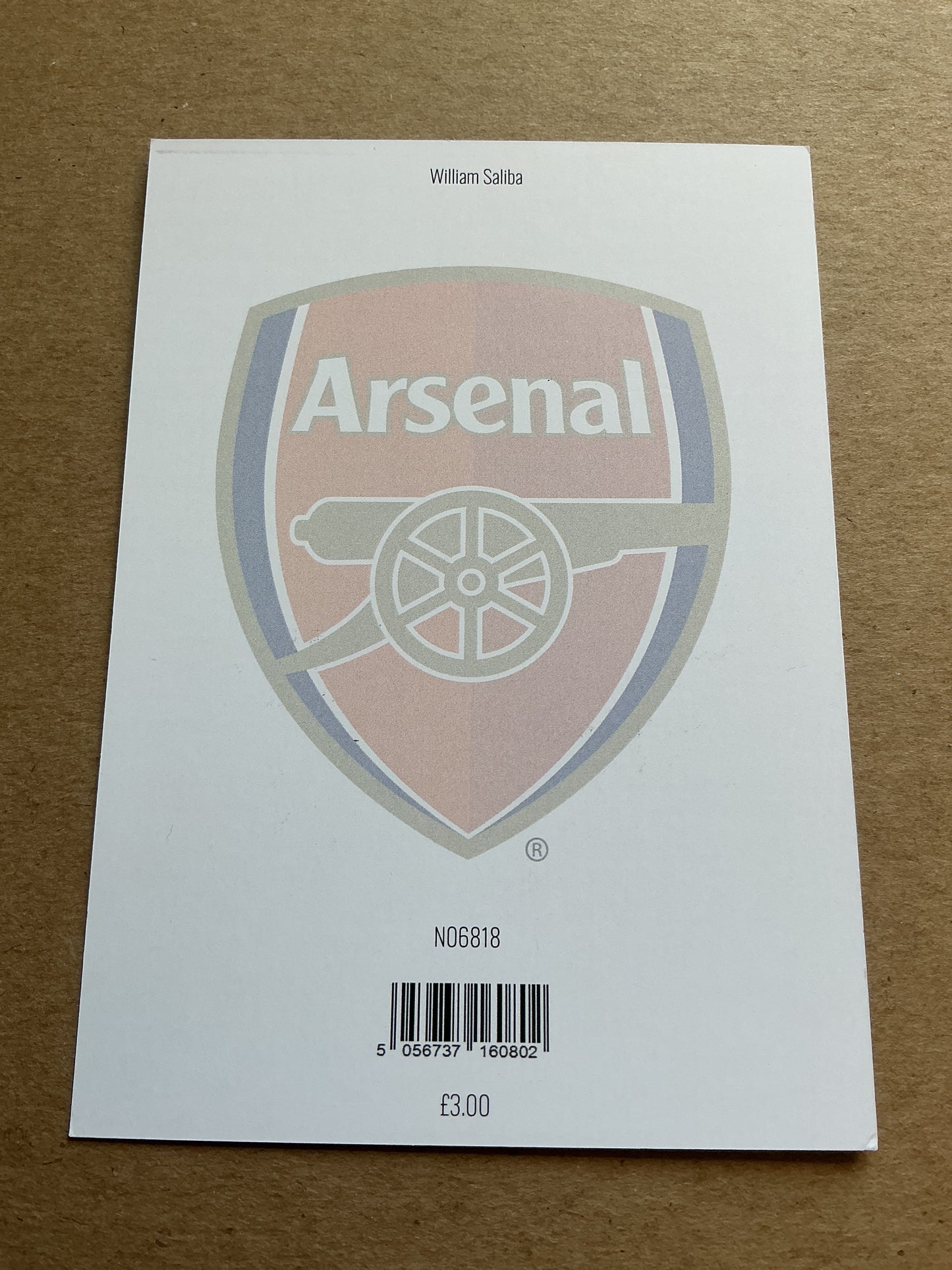 William Saliba, France 🇫🇷 Arsenal FC 2024/25 hand signed