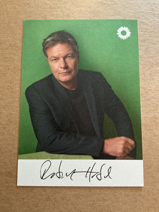 Robert Habeck, Germany 🇩🇪 Minister for Economic Affairs 2025 hand signed