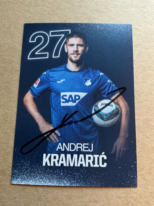 Andrej Kramaric, Croatia 🇭🇷 TSG 1899 Hoffenheim 2024/25 hand signed