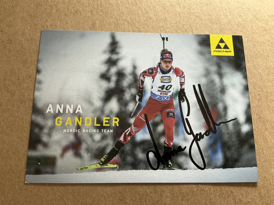 Anna Gandler, Austria 🇦🇹 Biathlon Winter Sports 2024/25 hand signed