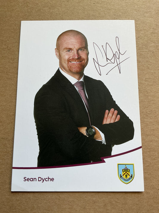 Sean Dyche, England 🏴󠁧󠁢󠁥󠁮󠁧󠁿 Burnley FC 2018/19 hand signed