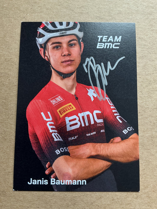 Janis Baumann, Switzerland 🇨🇭 Cycling Mountainbike Sports 2025 hand signed