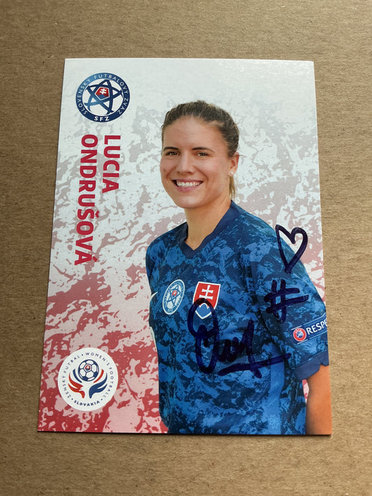 Lucia Ondrusova, Slovakia 🇸🇰 2022 Sparta Prague hand signed
