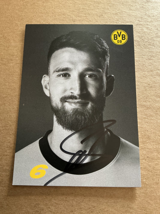 Salih Özcan, Germany 🇩🇪 Borussia Dortmund 2023/24 hand signed