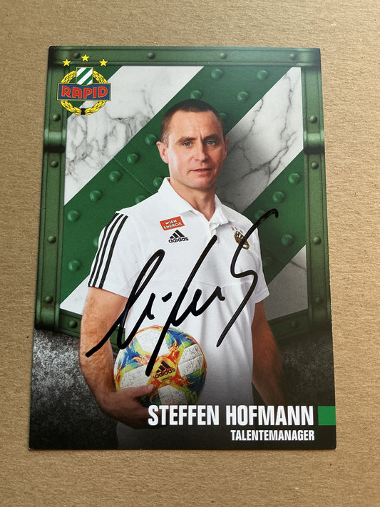 Steffen Hofmann, Germany 🇩🇪 Rapid Wien 2019/20 hand signed