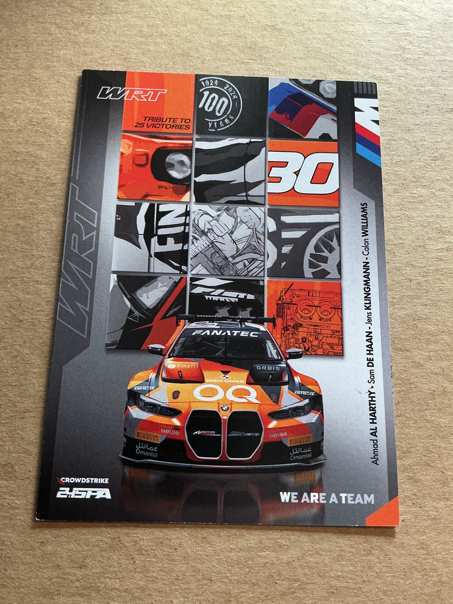 Calan Williams, Australia 🇦🇺 Racing Sports 2025 hand signed