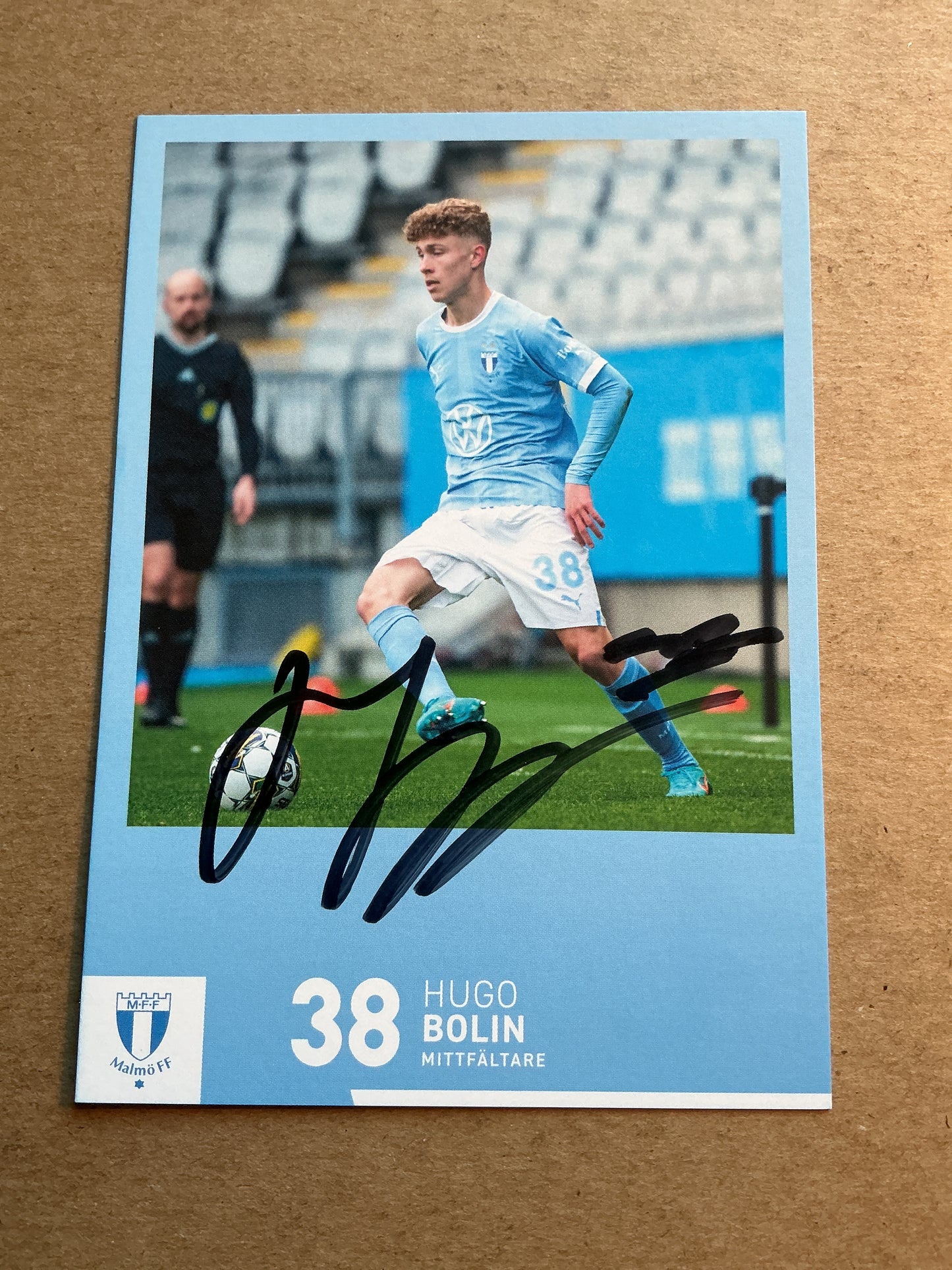 Hugo Bolin, Sweden 🇸🇪 Malmö FF 2023/24 hand signed