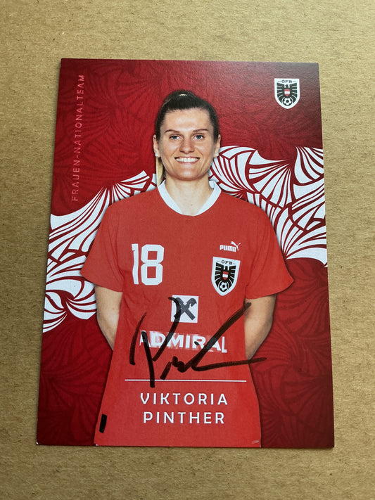 Viktoria Pinther, Austria 🇦🇹 2024 FC Zürich hand signed