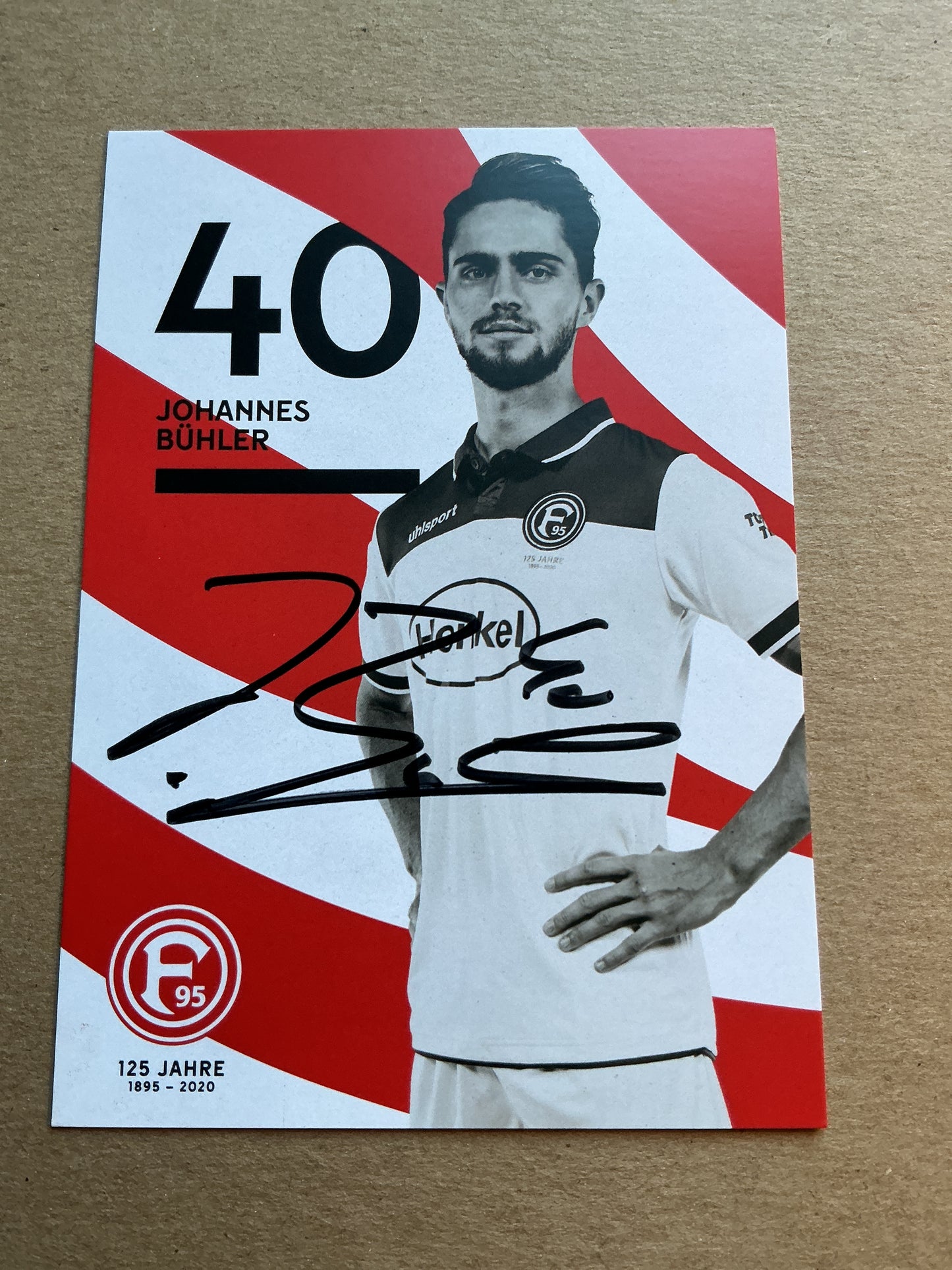 Johannes Bühler, Germany 🇩🇪 Fortuna Düsseldorf 2019/20 hand signed