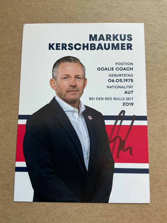 Markus Kerschbaumer, Austria 🇦🇹 EC Red Bull Salzburg 2024/25 hand signed