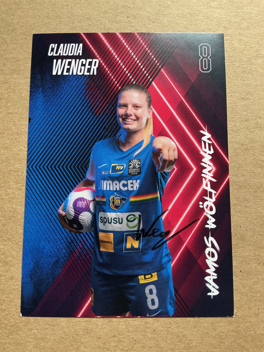 Claudia Wenger, Austria 🇦🇹 SKN St.Pölten 2022/23 hand signed