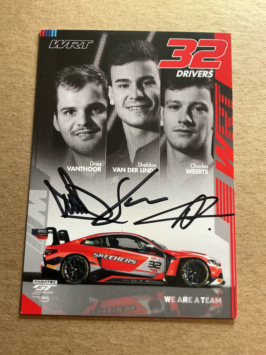 Sheldon van der Linde, South Africa 🇿🇦 Racing Sports 2025 hand signed