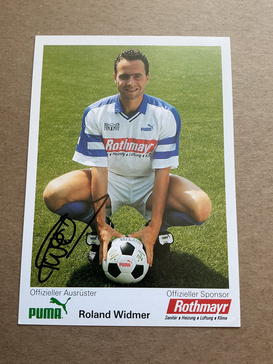 Roland Widmer, Switzerland 🇨🇭 FC Zürich 1992/93 hand signed