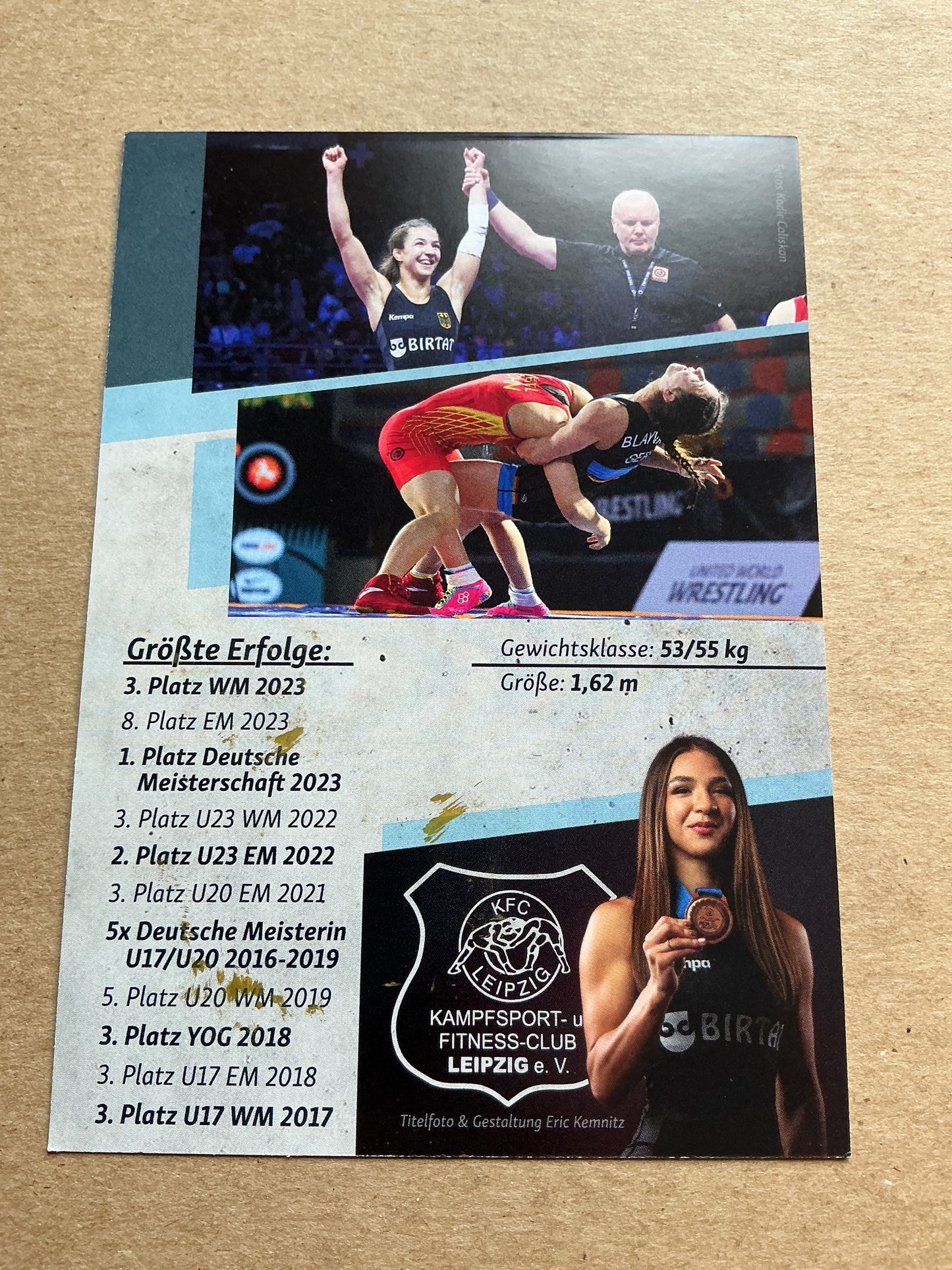 Anastasia Blayvas, Germany 🇩🇪 Wrestling Summer Olympics 2024 hand signed