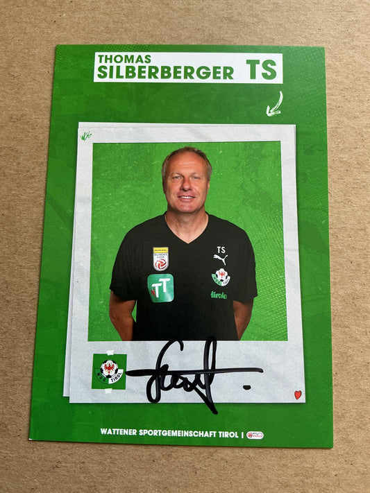 Thomas Silberberger, Austria 🇦🇹 WSG Tirol 2023/24 hand signed