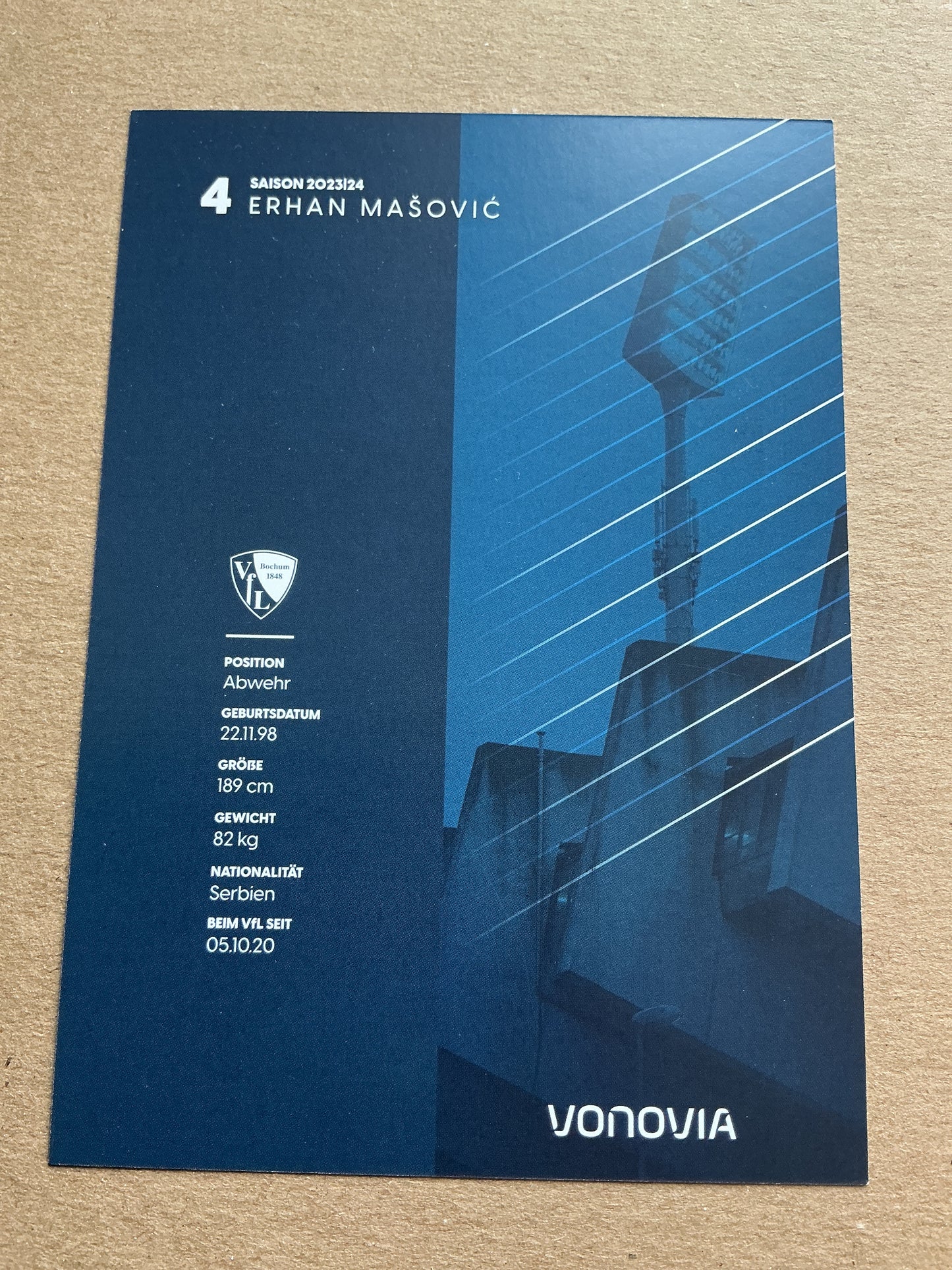 Erhan Masovic, Serbia 🇷🇸 VfL Bochum 2023/24 hand signed