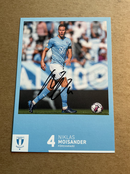 Niklas Moisander, Finland 🇫🇮 Malmö FF 2023/24 hand signed