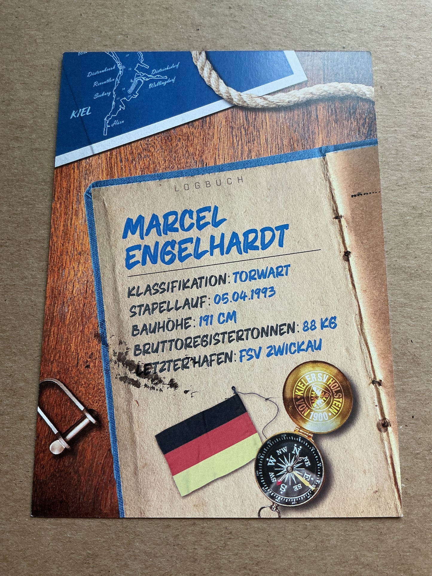 Marcel Engelhardt, Germany 🇩🇪 Holstein Kiel 2024/25 hand signed